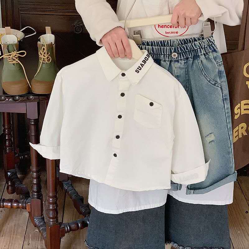 Classic Kids Cotton Shirt Hot Selling 2025