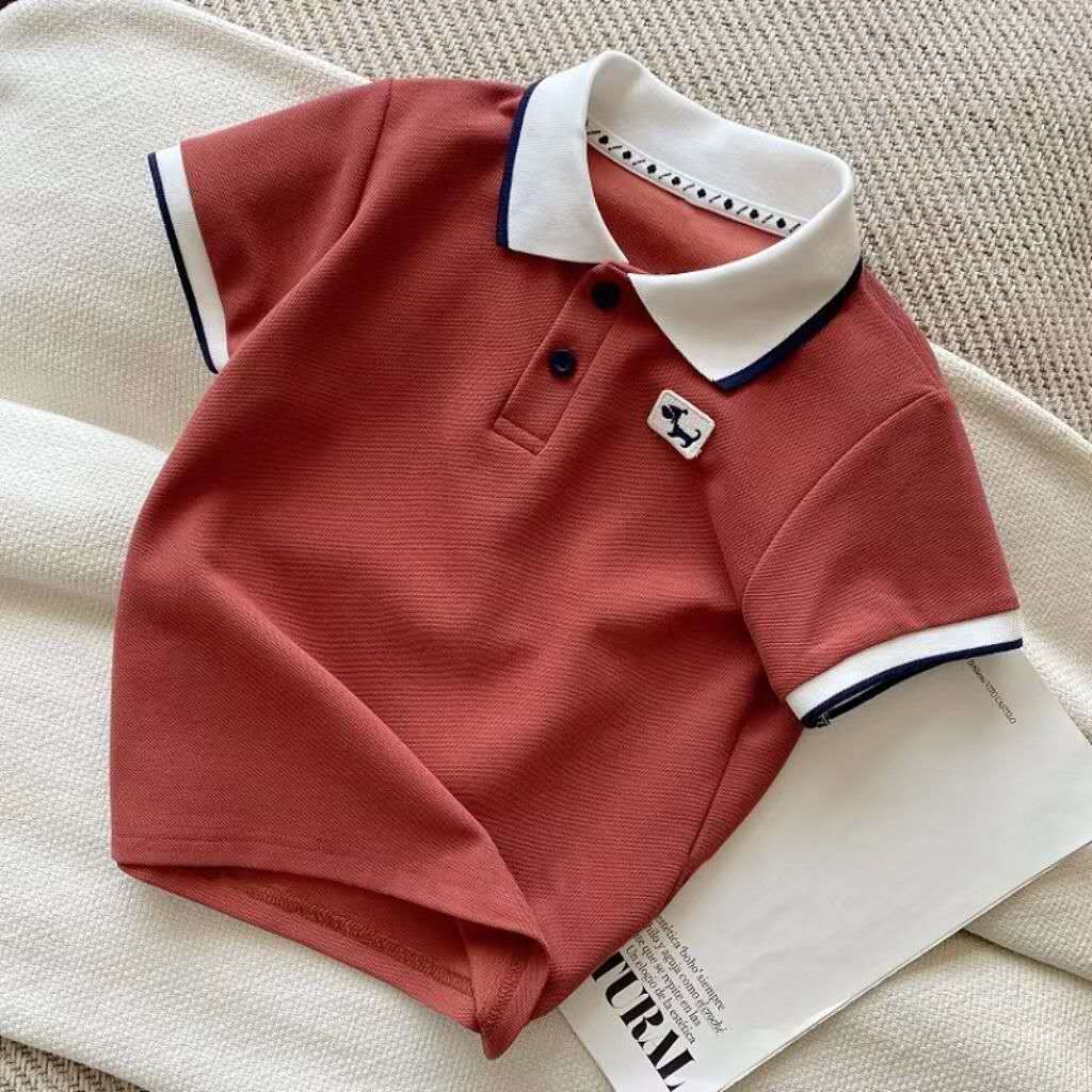 Classic Kids Polo Cotton T Shirt Hot Selling 2025